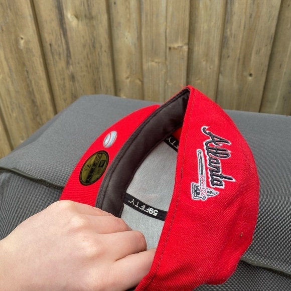 Vintage Embroidered MLB Atlanta Braves Baseball Cap Hat New Era - Picture 6 of 8